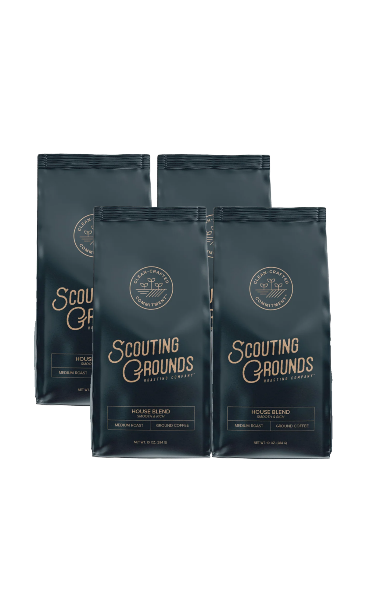 Scouting Grounds 4-Pack Ground Coffee Starter Set